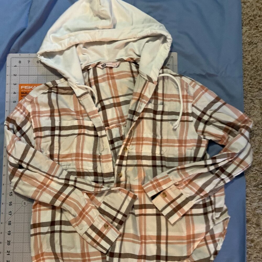 SO Button-up Flannel with Hood
